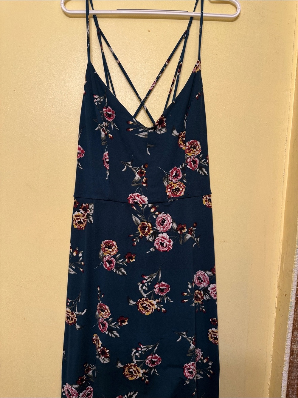 Floral Spaghetti-Strap Dress